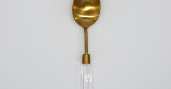 Acrylic Handle Dinner Spoon-